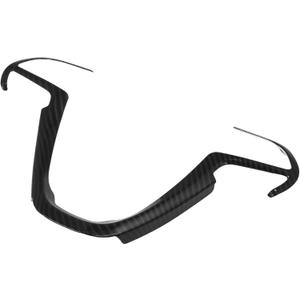 X AUTOHAUX ABS Plastic Carbon Fiber Pattern Black Interior Steering Wheel Cover Trim for Jeep Cherokee KL Grand Cherokee 2014-2020 Inner Decoration Auto