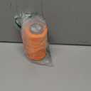 Flat Waxed Thread for Leather Sewing String Polyester Cord Stitching Bookbinding DIY Weave Craft (1.0mm 210D, Orange)