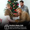 Christmas Ornament  President Trump American Flag Design with 2024 Tag, Make America Great Again Keepsake Tree Decoration