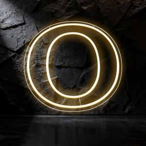 Light Up Letters O LED Letters Lights Neon Sign 26 Alphabet 11.8"Decorative Lighted Alphabet for Wedding Party Birthday Bar Christmas Home Decor Letter Lights (Warm White)
