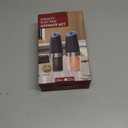 CIRCLE JOY Gravity Electric Salt and Pepper Grinder Set Automatic Salt and Pepper Grinder Set with LED Light, Battery Operated, Adjustable Coarseness, Large Capacity, for Home Kitchen BBQ