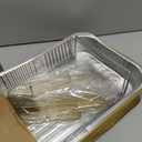 Maxcheck 4 Sets Disposable Chafing Dishes Buffet Set Chafer Wire Racks Buffet Stand Kit Dish Serving Trays Food Warmer Catering Supplies Included Serving Utensils and Stand (Large)