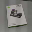 Dual Phone Wireless Charging Station for Apple Devices, Magnetic Charging Station for iPhone with Auto Switch 7-Color Light&Clock, Family Watch Charger for iPhone17 for iWatch11 for AirPods Pro3(Cream