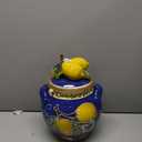 Lemon Cookie Jar Kitchen Biscotti Canister by Blue Sky Heather Goldminc