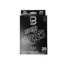 4 Pack L3 Level 3 Nitrile Gloves - Professional Heavy Duty Disposable Gloves - Latex Free - Fits Snug - Box of 20 (Black, XL)