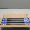 18 inch Drawer Slides 6 Pairs (12pcs) Full Extension Ball Bearing Drawer Rails Side Mount 3 fold Metal Dresser Runners for File Cabinet Trash Can Kitchen Wardrobe Glides 18" Black 100 LB Capacity