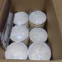 SIUQ 90 Pack - 8 oz Disposable Coffee Cups with Lids and Straws,To go Coffee Cups,Insulated Corrugated Paper Cups,Kraft Ripple Wall Cups for Hot Beverage or Cold Drinks -Champagne