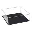 uxcell Acrylic Clear Display Case Box Dustproof Protection Showcase Cube Collectibles Show Box 9.8x9.8x3.9inch