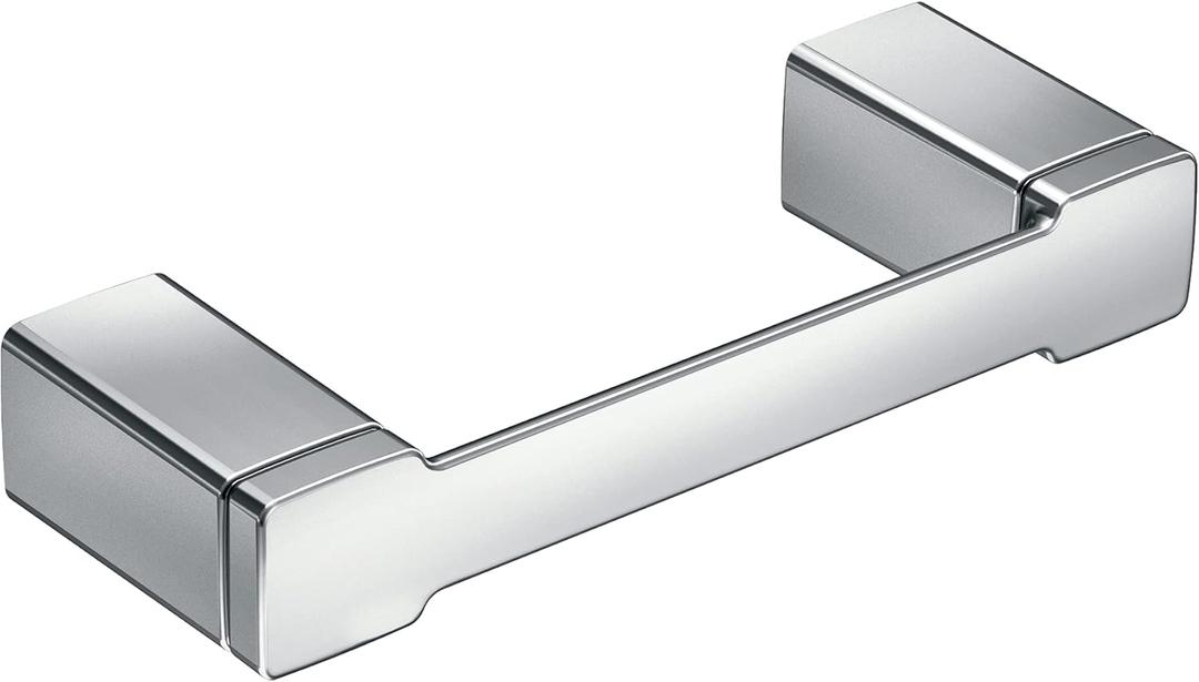 Moen YB8808CH 90 Degree Modern Double Post Pivoting Toilet Paper Holder, Chrome
