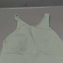 Colorfulkoala Women's Racerback Sports Bra Tank Top - Longline Crop with Medium Support and Padding, Light Green Size M