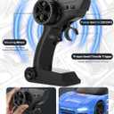 ARRIS 1/64 Mini RC Drift Car, Micro 4WD Desktop Remote Control Car with LED Lights & 2-Speed Modes, 2.4GHz Half-Scale Stunt Pocket Hobby Grade RTF Drifter for Adults