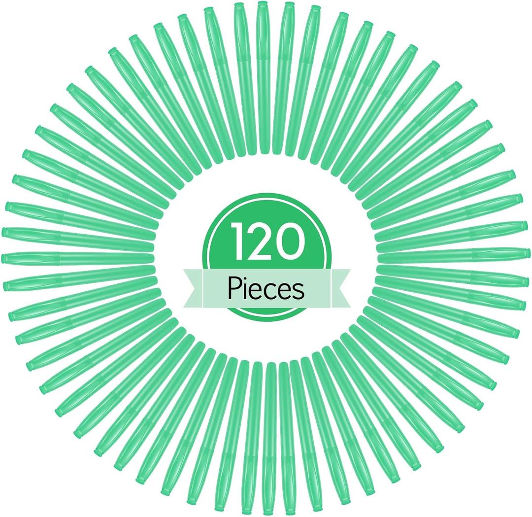 Colarr 120 Pcs Highlighter Bulk Bright Colors Highlighter Markers Chisel Tip Quick Drying Neon Highlighters Markers for Office Home School Kids Students Teachers Writing Supplies (Green)