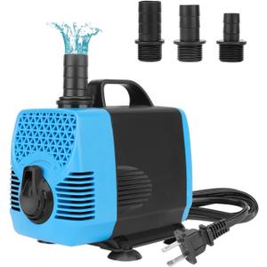 AquaMiracle 1000GPH Aquarium Water Pumps (3800L/H, 55W) Fountain Pump Pond Pump Submersible Water Pump with Flow Control for Fish Tank, Fountain, Waterfall, Filtration, Water feature, Hydroponics