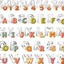 35PCS Alphabet Number Cookie Cutters Sets Mini Size DIY Alphabet Letter Number Shaped Cake&Cookie Stainless Steel Baking Molds Tool for Homemaking Biscuits Cookie Dough Fondant Fruit Dough