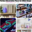 3D Printed Dragon,Mystery Easter Crystal 3D Dragon Egg,Dragon Eggs with Dragon Inside,3D Printed Animals Fidget Desk Decor (Blue Green, 17in)