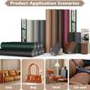 Leather Repair Tape, 16x40 inch Leather Patches for Furniture, Self Adhesive Leather Repair Patch for Sofas, Couches, Leather Covers, Seats, Chairs, Vinyl Repair Tape Wine Red