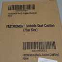 Airplane Seat Cushion Portable Travel Cushion for Comfort Foldable Stadium Pad with Breathable Fabric Seat Pad Perfect for Long Flights, Office, Bleacher, Camping (Plus Size - 18.9'', Dark Grey)