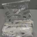 JELLYMONI Pillowcases King Size White 2 Pack Boho Plaid Bed Pillow Covers 20x36in Polyester Envelope Pillow Shams Tufted Bohemian Textured (Pillows are not Included) (04 - White - Grid)