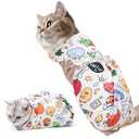 ondware 31.5 in Cat Wrap for Cutting Nails, Self-Adhesive Cat Grooming Wrap Anti-Escape Cat Restraint for Nail Clipping Cat Swaddle Wrap Cat Wrapping Cloth for Pet Cleaning and Beauty (Within 22 lbs)