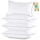 JOLLYVOGUE Pillows Standard Size Set of 4, Washable Supportive Firm Bed Pillows with Oeko-Tex Certified Soft Down Alternative Fill, Luxury Hotel Quality for Side, Back and Stomach Sleepers