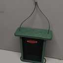 Kingsyard Metal Mesh Bird Feeder for Outdoors Hanging, Finch Feeder for Nyjer/Thistle, Sliding Mesh & Builtin Perch, Recycled Plastic, Green