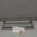 Bathroom Towel Rack 24 Inch Tower Holder with Double Towel Bar Brushed Nickel Towel Rack Wall Mounted SUS304 Stainless Steel Hotel Towel Shelf Modern Towel Hanger