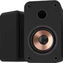 LONPOO 30W RMS Computer Speakers for Gaming and Music, Bluetooth 5.3 Bookshelf Speakers for Desktop PC and Laptop with 3" Aluminum Drivers, USB & AUX Inputs, Sold as Pair
