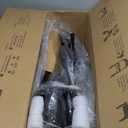 Walkers for Seniors, Rollator Walker with Seat and Backrest, 10" Big Wheels All Terrain, Rolling Walker Foldable Supports 350lb, Lightweight & Height Adjustable, Cane & Cup Holder, Black