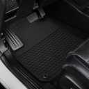 Car Floor Mats Custom Fit for Ford Expedition 2018-2025 2026 (Not Fit MAX Or L) 8 Seats with 2nd Bench Seat Black Rubber Auto Liner Mats All Weather Protection
