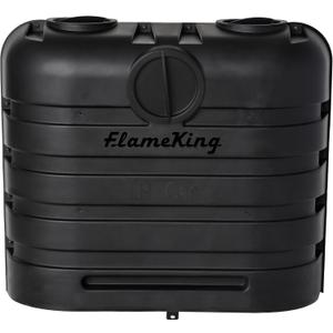 Flame King Dual 30LB LP Propane Tank Light Plastic Heavy Duty Cover for RV, Travel Trailer, Camper And Recreational Vehicle - Black