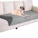Ameritex Waterproof Dog Bed Cover Pet Blanket for Furniture Bed Couch Sofa Reversible 30x80 Inch Pack of 1, Grey+dark Grey