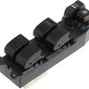 X AUTOHAUX 1 AUTO Power Window Switch for Toyota Corolla 1993-1996 Window Control Switch 8482012330 Front Left Driver Side Black