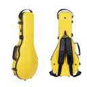 Crossrock Case - Fiberglass Mandolin Case - Fits Both A & F Styles - Padded Straps, Accessory Compartment, Fixed & Removable Padding - Includes TSA Lock-Yellow(CRF1020MAFYL)