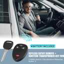 X AUTOHAUX KOBGT04A 315MHz Keyless Entry Remote Ignition Transponder Key Fob for Chevrolet Uplander 2005-2008 for Chevrolet HHR 2006-2011 for Buick Terraza 2005-2007 4 Buttons 2pcs