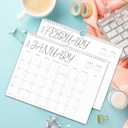4 x Wall Calendar 2025, 2025-2026 Calendar Wall from Jul. 2025 to Dec. 2026, 14.7" X 11.5" Paper Monthly Planner Wall Hanging Calendar with Thick Paper for Office Home Planning & Organizing (wall calendar A)