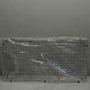 CIPOTAL 29.5 in. x 15.5 in. Centre Drain Sink Protector with Supersoft Silicone Feet in 304 Grade Stainless Steel