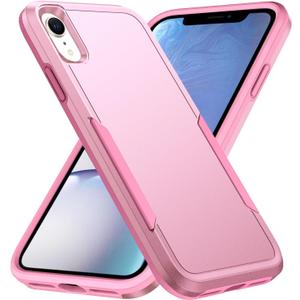 Compatible with iPhone XR Case, Heavy Duty Protection Shockproof Dropproof Dustproof Anti-Scratch Phone Case Cover for xr -Pink
