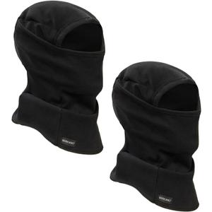 Ski Mask Balaclava Cold Weather Warm and Fleece Face Mask Neck Warmer Full Face Mask for Men&Women (One Size, Black*black)