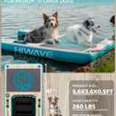 HIWAVE Dog Ramp for Boat, Dog Floats for Pool,Safe Entry and Exit w/High Load Bearing Capacity, Anti Slip and Puncture Resistant, Suitable for Large, Medium, Small Dogs, Without Harming Their Paws