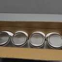 Yodecy 4 Pack 32 oz Clear Wide Mouth Mason Jars with Airtight Lids and White Plastic Mason Jar Lids, Canning Jars