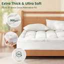 Love's cabin Twin Mattress Topper Viscose Derived from Bamboo, Thick Pillow Top Mattress Pad with Stretchable Pockets for 8"-20" Mattress, Soft Breathable Cooling Mattress Topper for Hot Sleepers
