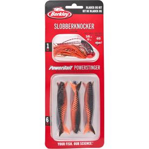 Berkley SlobberKnocker Fishing Jig, Fire Craw, 1/2 oz (1/2 oz - 4/0 Hook Size)