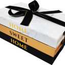 Decorative Books with Blank Pages Inside for Coffee Table Decor,Shelf Decor or Table Decor,Faux Books Stack for Decoration,Farmhouse Accent Decor for Living Room,Bedroom Night Stand (Z106)