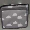 Diaper Caddy Hanging Diaper Caddy Organizer, Hanging Nursery Nappy Organiser Diaper Holder Caddy Stacker for Baby Girl Boy Crib Changing Table Playard Wall Baby Shower Gifts Bedside Storage Bag -Grey