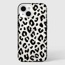 kate spade new york iPhone 17 Pro Max Case - Compatible with MagSafe - Designer Phone Case - Crystal Pave Nightfall (Leopard)