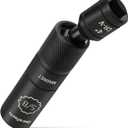 DURATECH 5/8" Swivel Magnetic Spark Plug Socket, 1MM Thin Wall Spark Plugs Socket with 12-Point, Enhanced Magnetic Head & Manganese Phosphate Coating, 3/8" Drive x 4" Total Length, Cr-V Steel Made