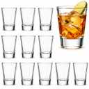 GOSDENG 60 Pack Shot Glasses Set with Heavy Base, 2oz Clear Shot Glasses Bulk, Small Whiskey Shot Glass for Vodka, Whiskey, Tequila, Espressos, Spirits & Liquors, Clear Glass