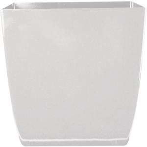 The HC Companies Aria Self Watering Square Plant Pot w/Drainage - Planters for Outdoor Plants & Indoor Plants - Lightweight & UV-Resistant Plastic Pots for Plants (10" Glossy White, Pack of 1)