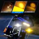 Benlari Upgrade 2" Motorcycle Front Turn Signals with Smoked Lens Covers 1157 LED Running Lights Compatible for Harley Davidson Touring Dyna Softail Sportster Street Glide Road Glide Iron 883