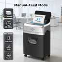 BONSEN 160-Sheet Autofeed Micro-Cut Heavy Duty Paper Shredder for Office